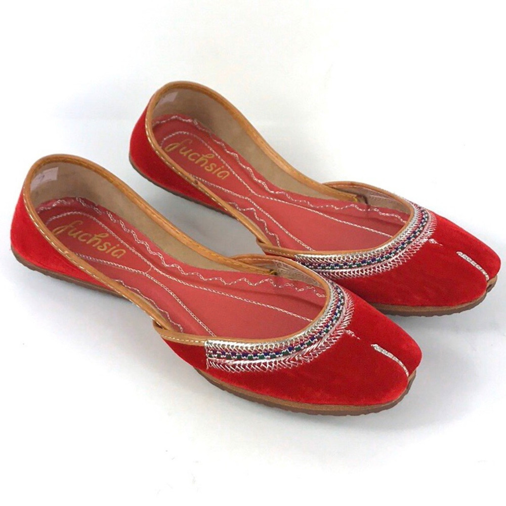 Copied - Fuchsia Juttis Noth India Flats